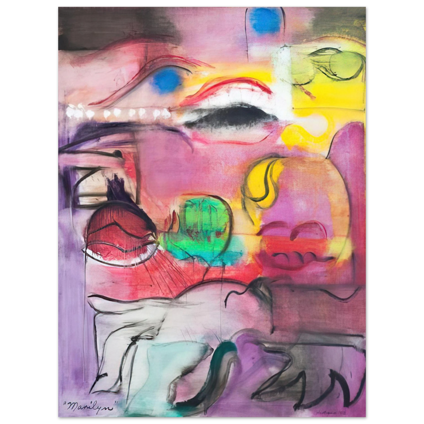 Grace Hartigan - Marilyn Fine Art Poster - Default Title