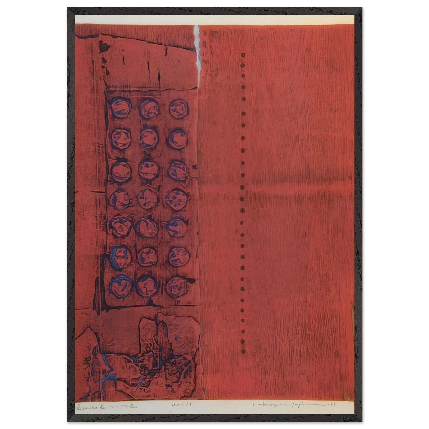 Benibe B - 1961 - Hiroyuki Tajima 70x100 cm / 28x40 inches Framed Art Print – Black Wooden Frame