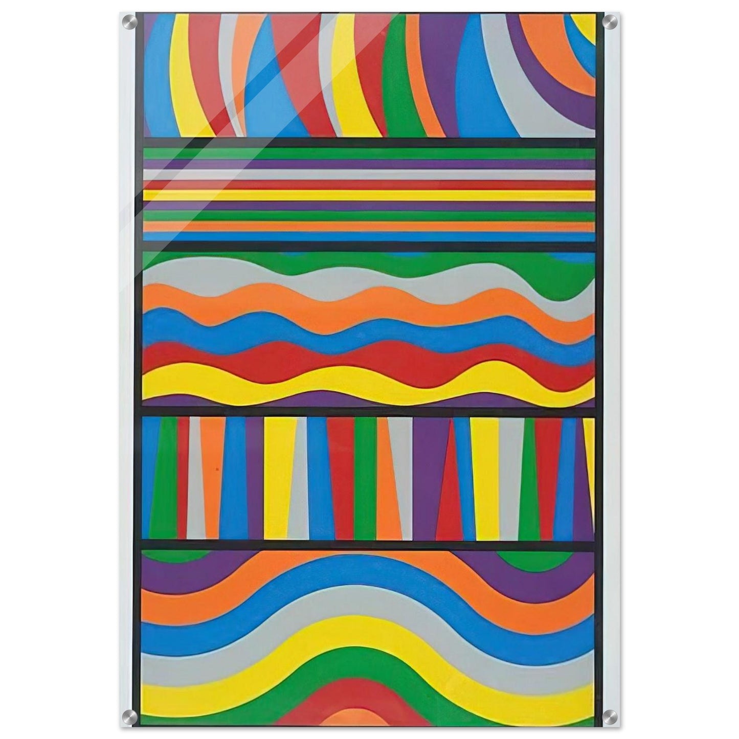 Linear Composition - Sol LeWitt Acrylic Print - 70x100 cm / 28x40″ inches