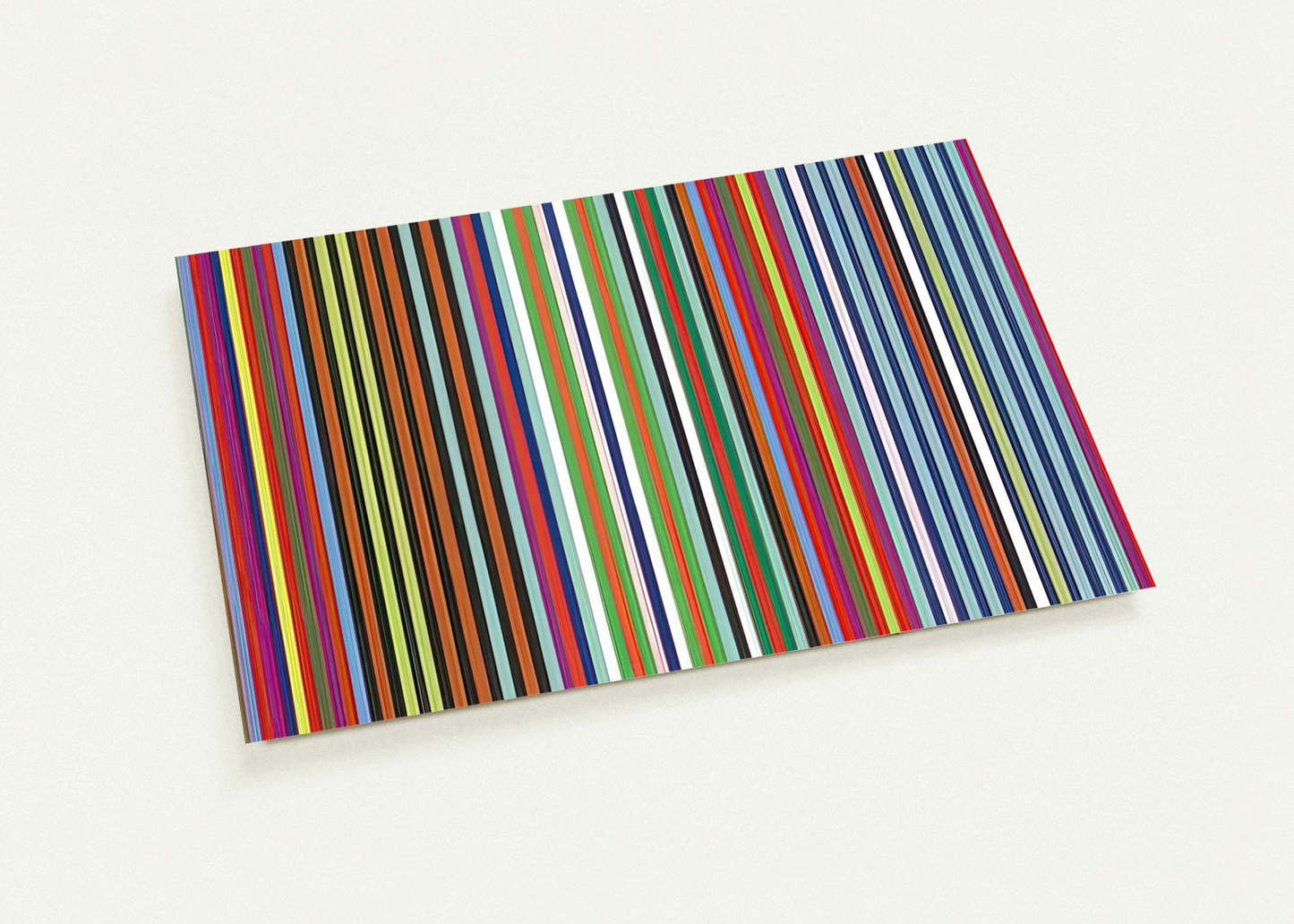 Flamingo - 1965 By Gene Davis Pack of 10 Post Cards | Gene Davis Post Cards | A6 (10.5 x 14.8 cm) - 4.1 x 5.8 inches