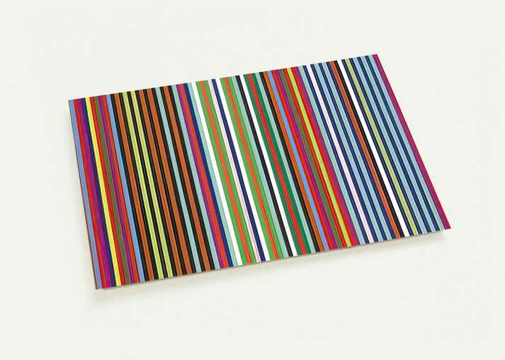 Flamingo - 1965 By Gene Davis Pack of 10 Post Cards | Gene Davis Post Cards | A6 (10.5 x 14.8 cm) - 4.1 x 5.8 inches