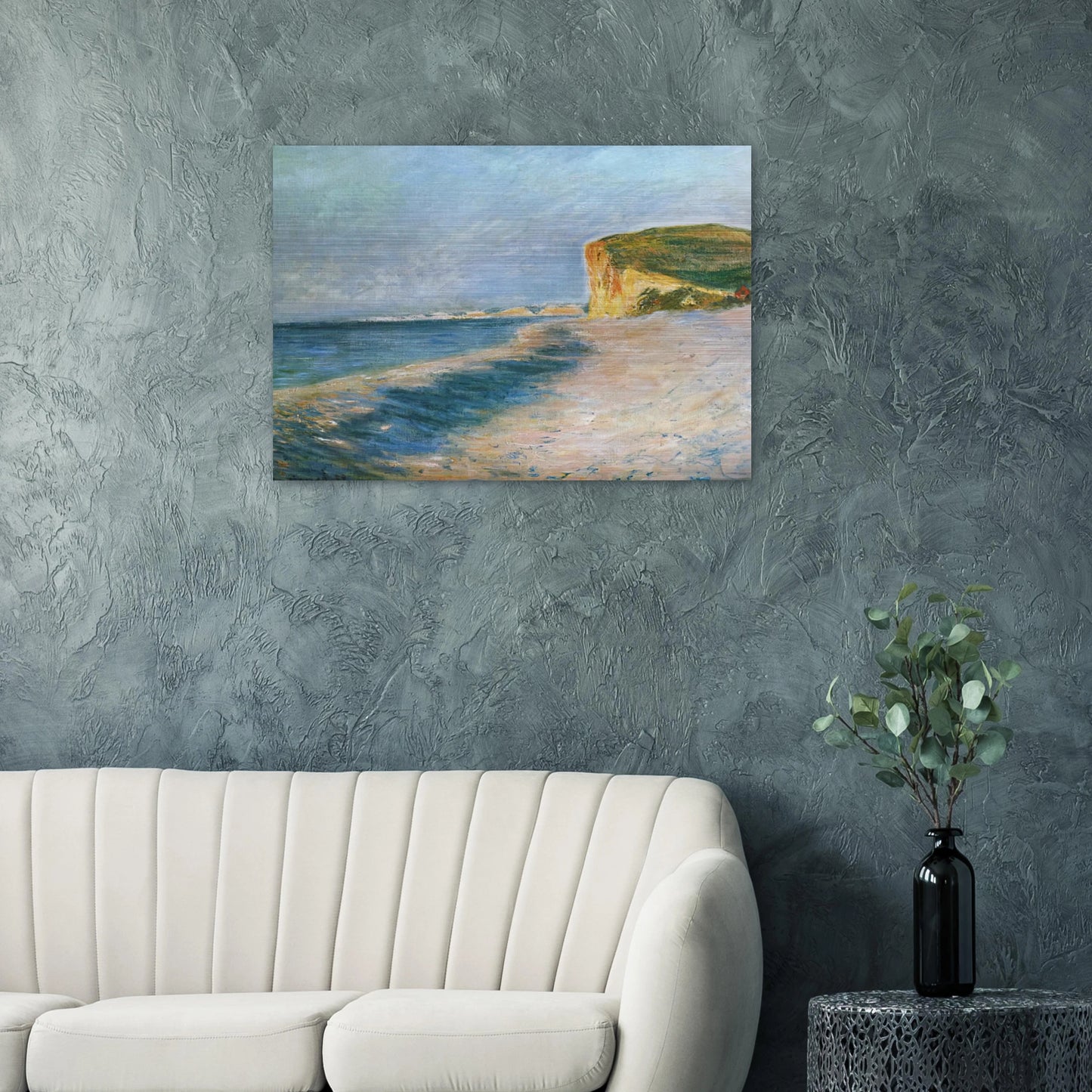 Pourville, near Dieppe - claude monet Brushed Aluminum Print - 70x100 cm / 28x40 inches | claude monet Aluminum Print | claude monet Prints