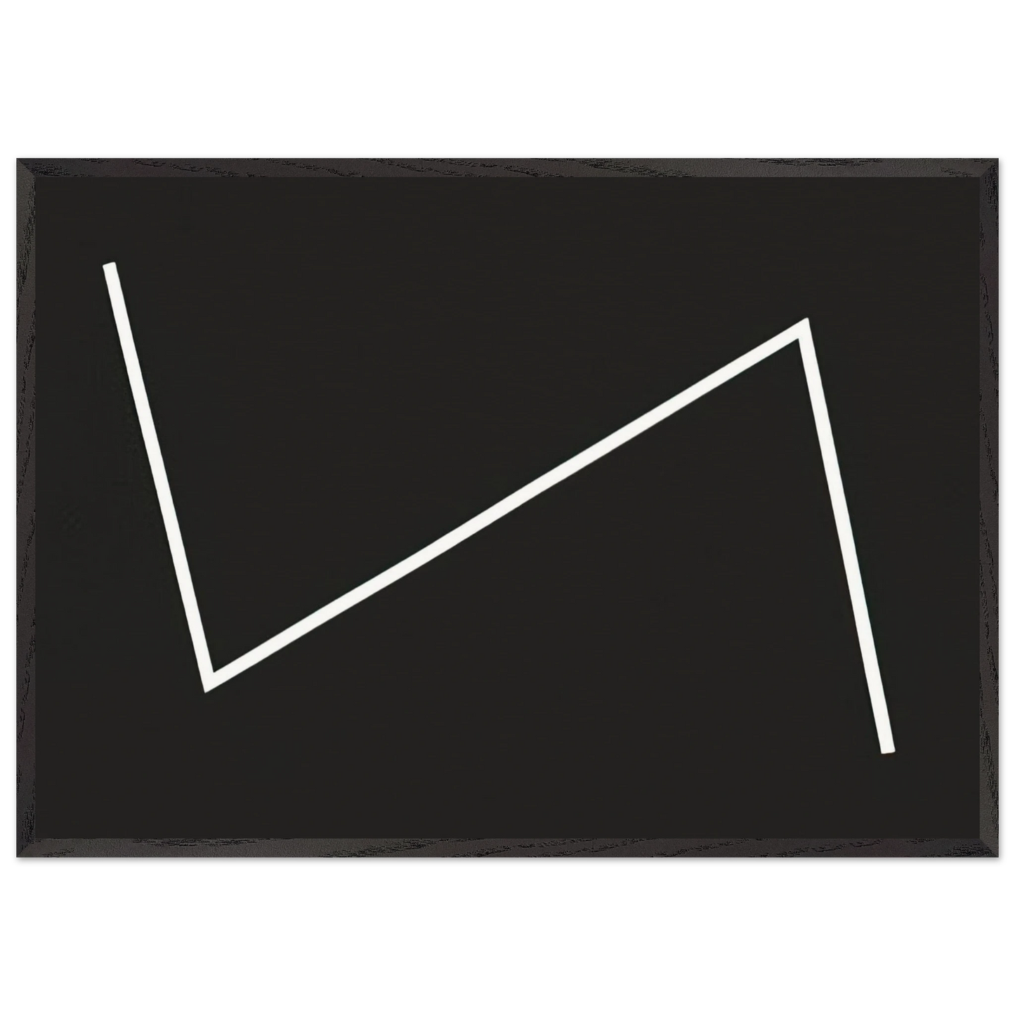 Yesterday - 1987 - Carmen Herrera Framed Art Print – Black Wooden Frame - Default Title - -Framed Art Print