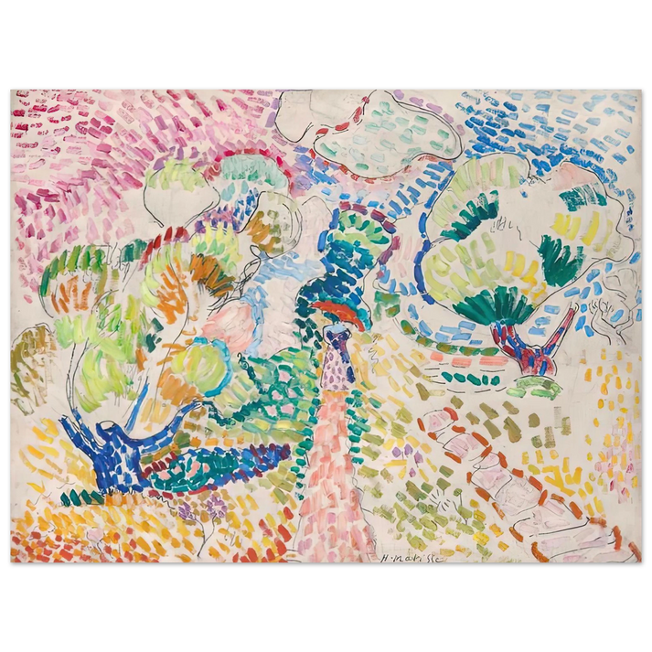 Henri Matisse - MADAME MATISSE IN THE OLIVE GROVE 1905 75x100 cm / 30x40inches Fine Art Poster