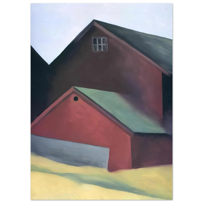 Georgia O'Keeffe - Ends Of Barns Fine Art Poster