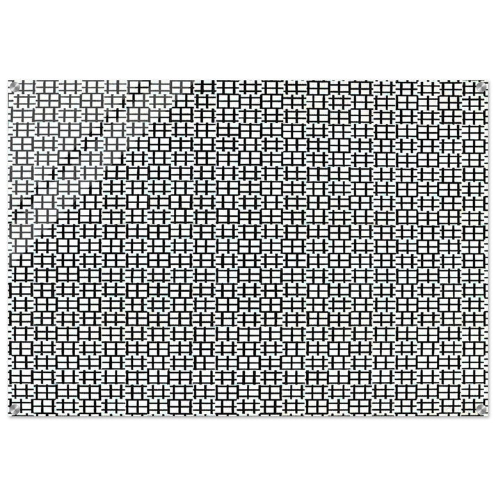 Untitled Verticals and Horizontals - 1970 - Francois Morellet Acrylic Print - 70x100 cm / 28x40″ inches