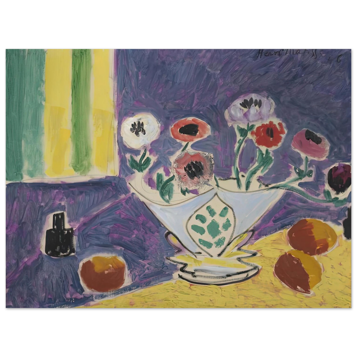 Henri Matisse - VASE D ANEMONES 1946 Fine Art Poster - Default Title