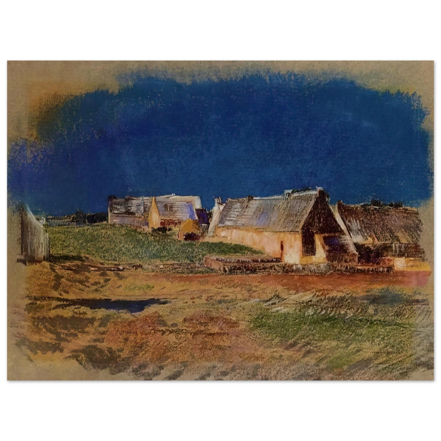 Odilon Redon - LANDSCAPE IN BRITTANY PEYRELEBADE Fine Art Poster - Default Title