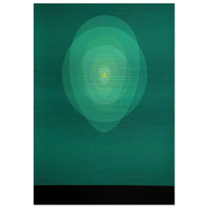 Green Mandala - 1969 - Clarence Holbrook Carter Brushed Aluminum Print - 70x100 cm / 28x40 inches | Clarence Holbrook Carter Aluminum Print | Clarence Holbrook Carter Prints