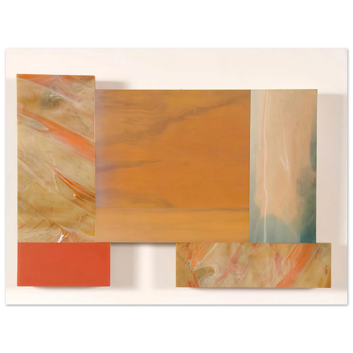 Sam Gilliam - With Orange 75x100 cm / 30x40inches Fine Art Poster
