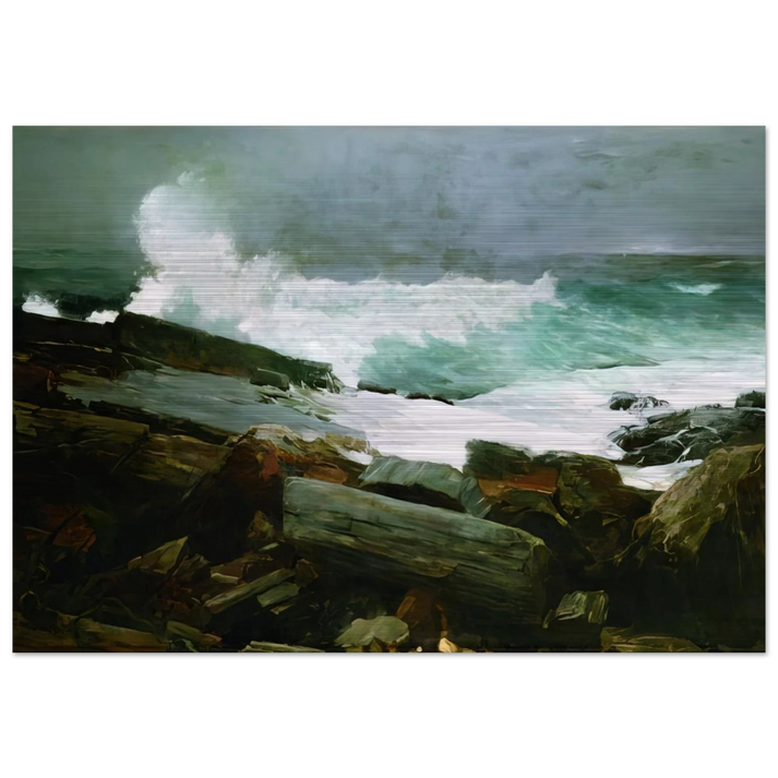 WEATHERBEATEN 1894 - Winslow Homer Brushed Aluminum Print - 70x100 cm / 28x40 inches | Winslow Homer Aluminum Print | Winslow Homer Prints