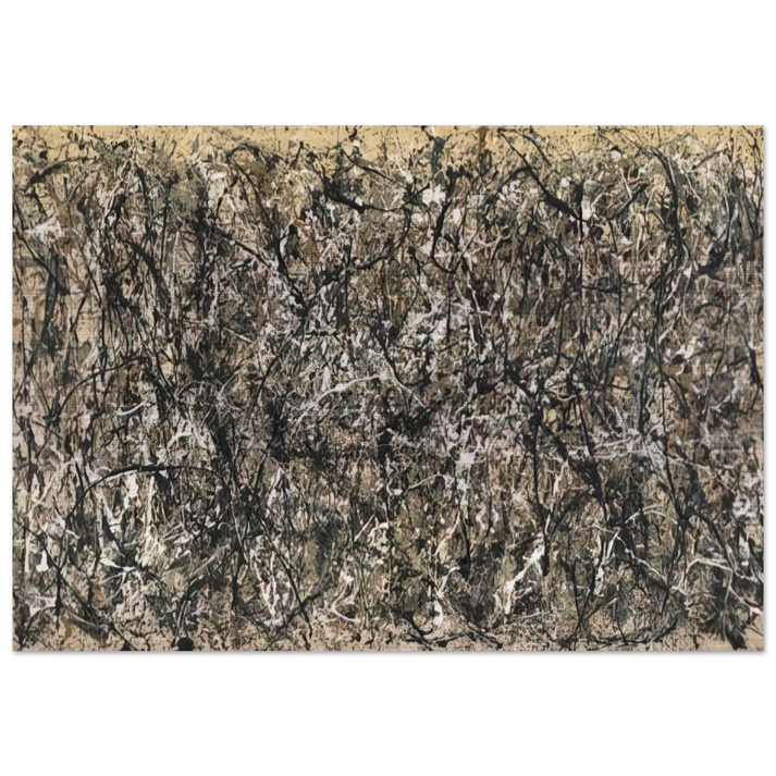 ONE NUMBER 31 1950 - Jackson Pollock Brushed Aluminum Print - 70x100 cm / 28x40 inches | Jackson Pollock Aluminum Print | Jackson Pollock Prints