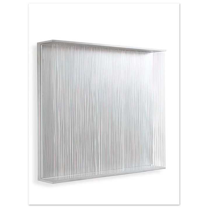 Jesus Rafael Soto - VIBRATION BLANCHE 1995 75x100 cm / 30x40inches Fine Art Poster