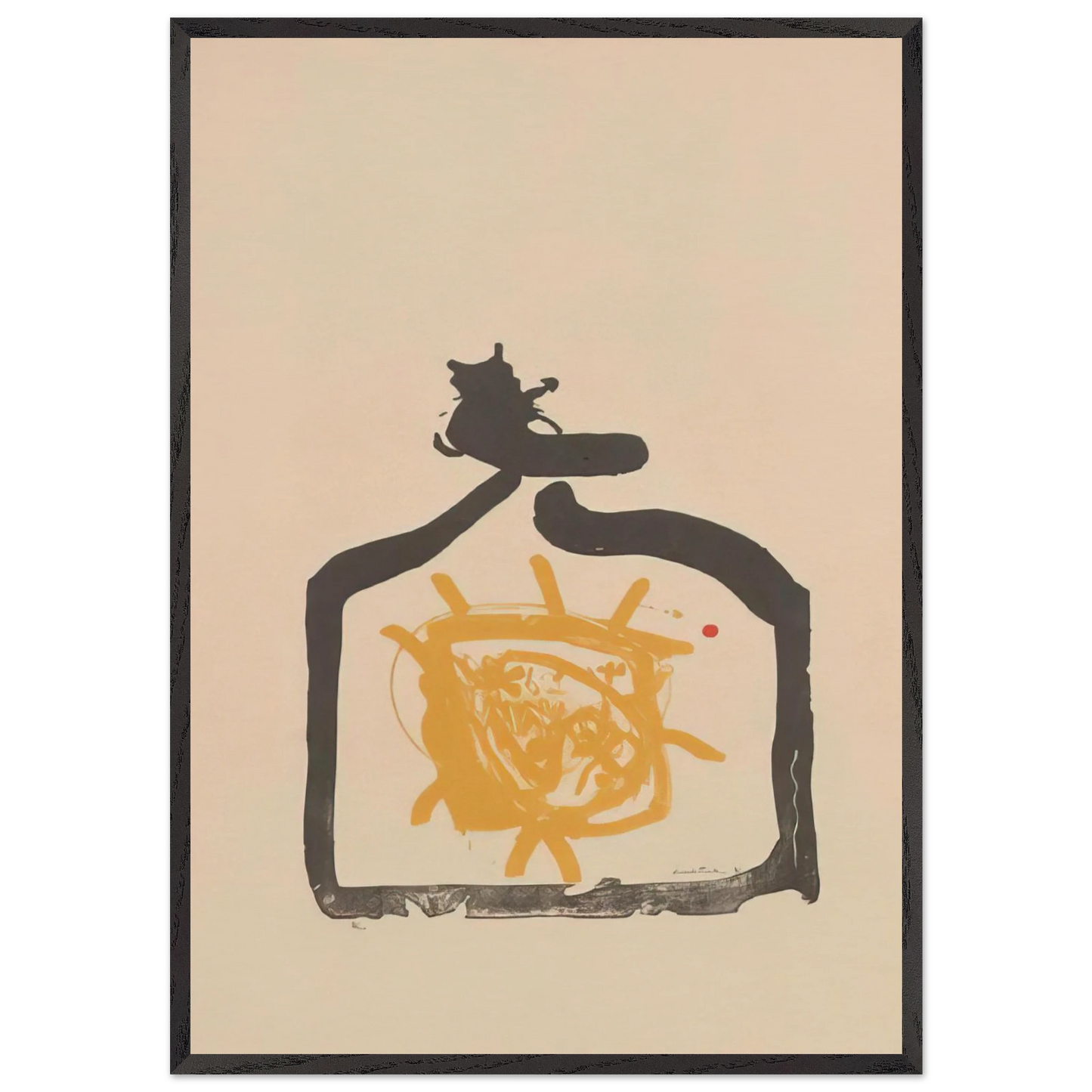 May 26th Backwards - 1961 - Helen Frankenthaler 70x100 cm / 28x40 inches Framed Art Print – Black Wooden Frame