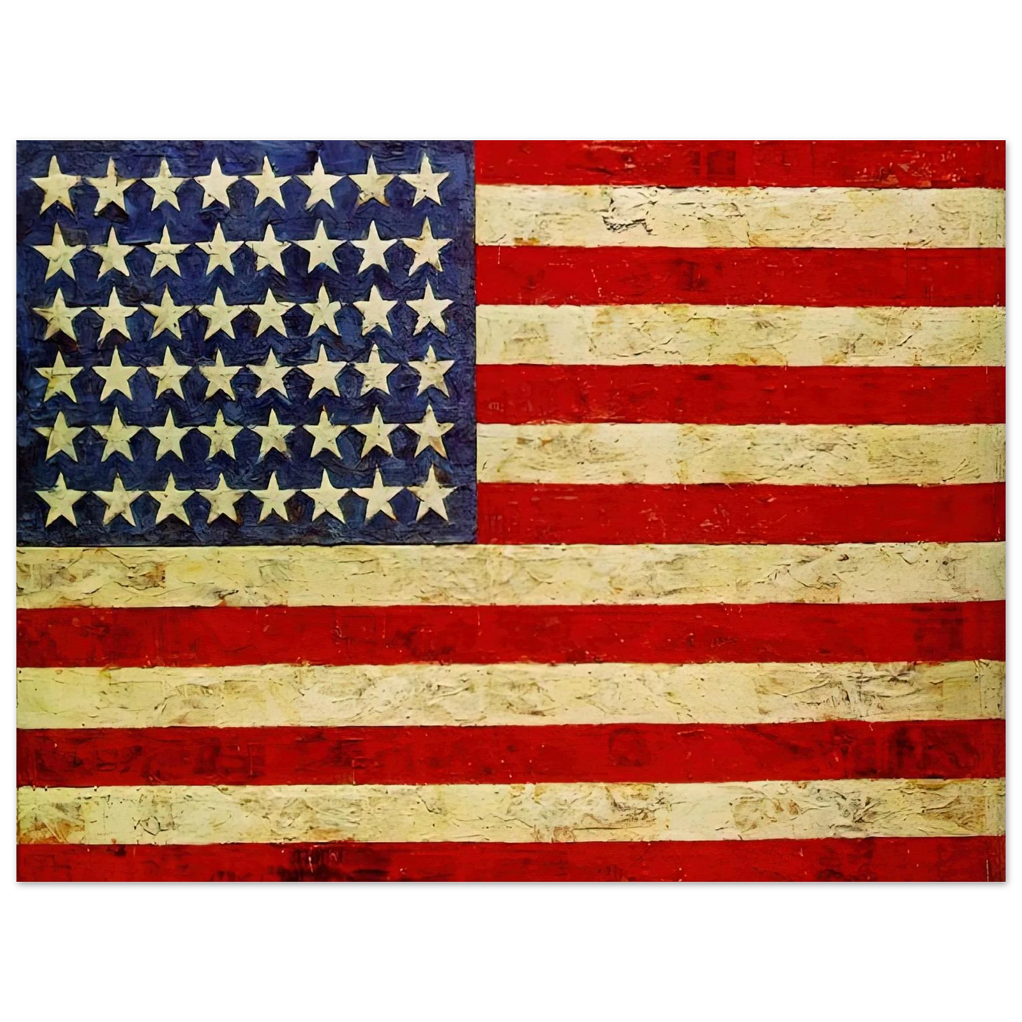 Jasper Johns - FLAG Fine Art Poster - Default Title