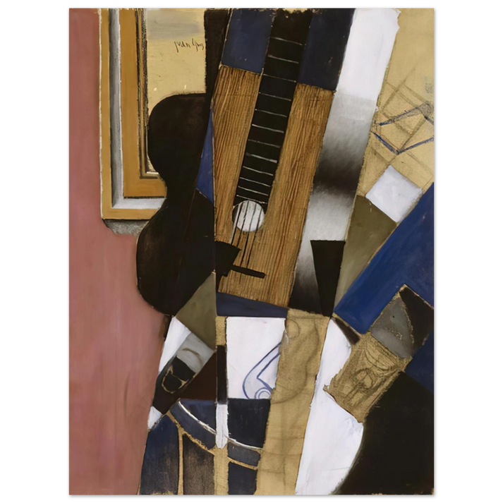 Juan Gris - GUITAR AND PIPE 1913 75x100 cm / 30x40inches Fine Art Poster