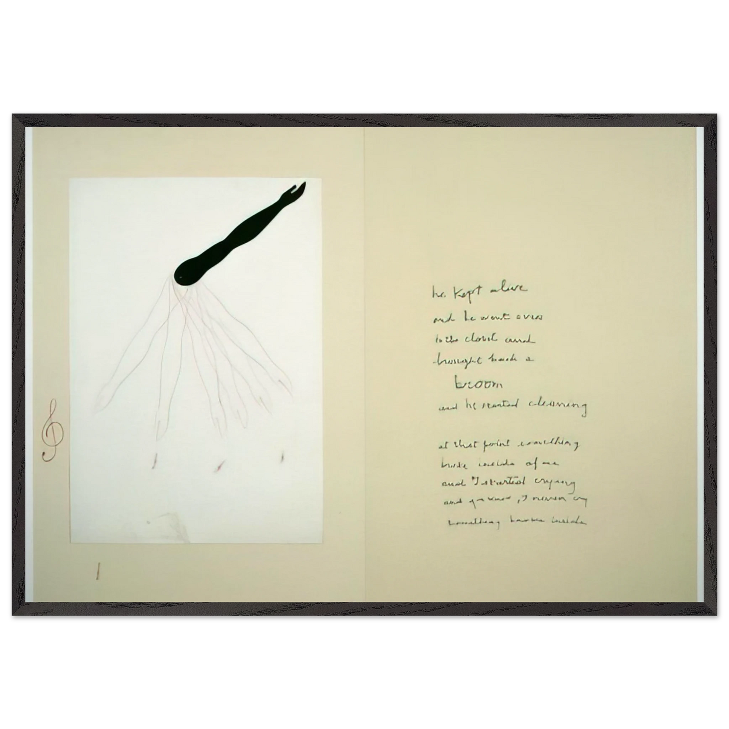 SUBLIMATION 2002 - Louise Bourgeois 70x100 cm / 28x40 inches Framed Art Print – Black Wooden Frame