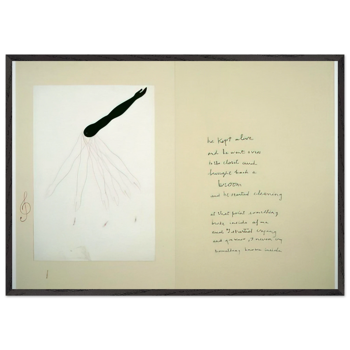 SUBLIMATION 2002 - Louise Bourgeois 70x100 cm / 28x40 inches Framed Art Print – Black Wooden Frame