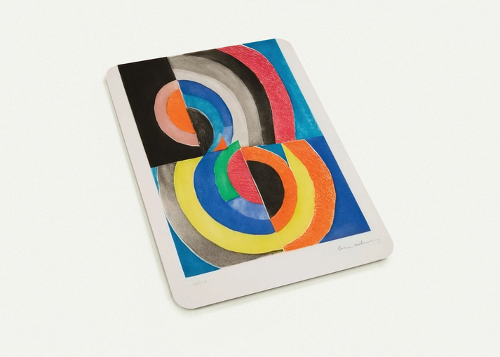 ABSTRACT COMPOSITION WITH SEMICIRCLES By Sonia Delaunay Pack of 10 Post Cards | Sonia Delaunay Post Cards | A6 (10.5 x 14.8 cm) - 4.1 x 5.8 inches