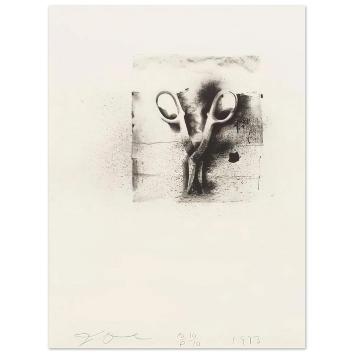 Jim Dine - UNTITLED FROM TEN WINTER TOOLS 1973 2 75x100 cm / 30x40inches Fine Art Poster