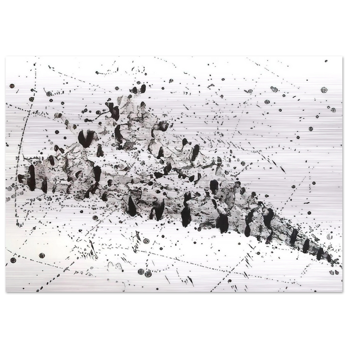 Untitled .213 SF240 - Sam Francis Brushed Aluminum Print - 70x100 cm / 28x40 inches | Sam Francis Aluminum Print | Sam Francis Prints