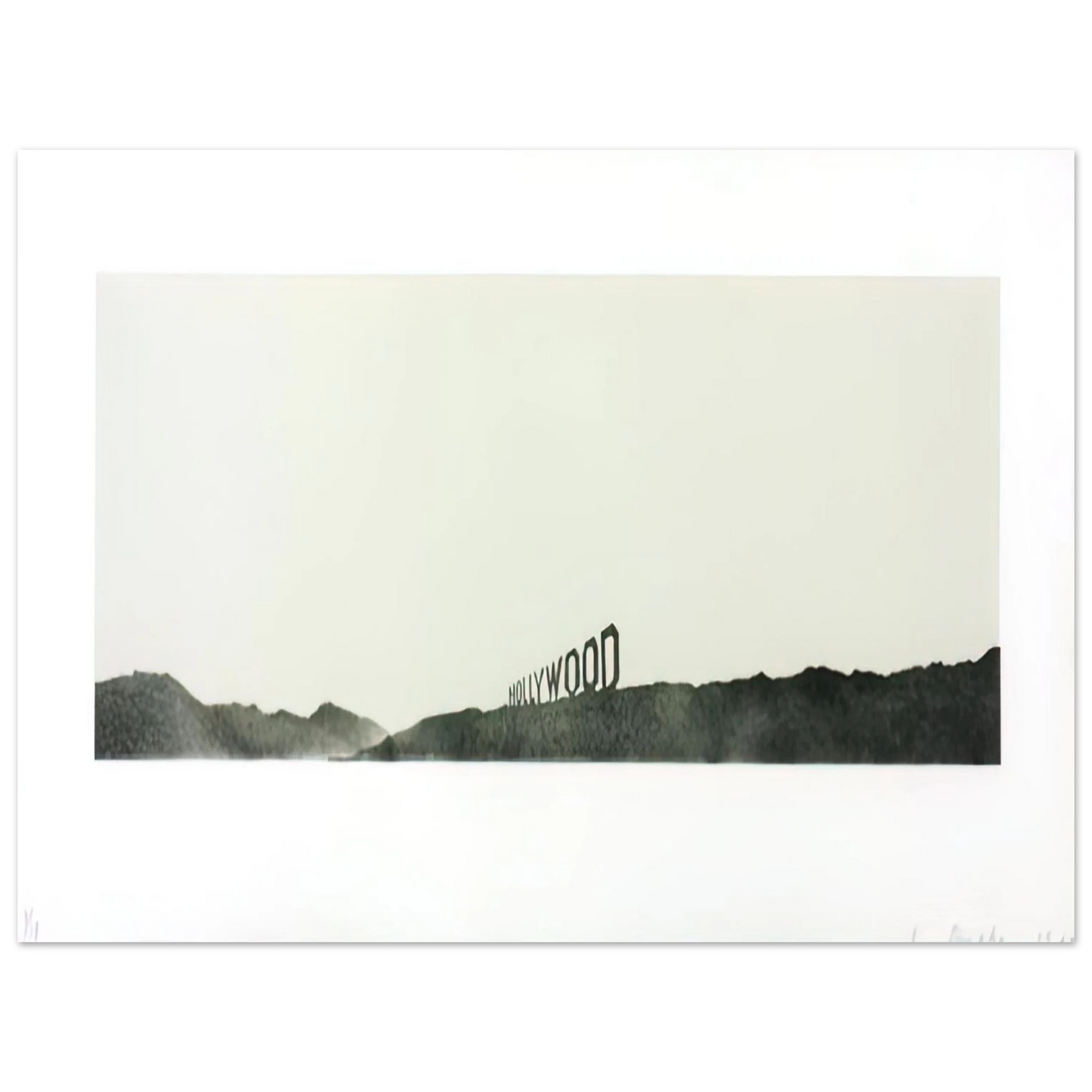 Edward Ruscha - HOLLYWOOD 1969 Fine Art Poster - Default Title