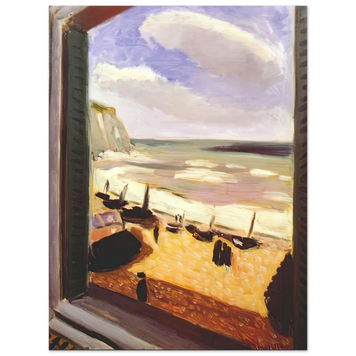 Henri Matisse - OPEN WINDOW AT ETRETAT 1921 75x100 cm / 30x40inches Fine Art Poster