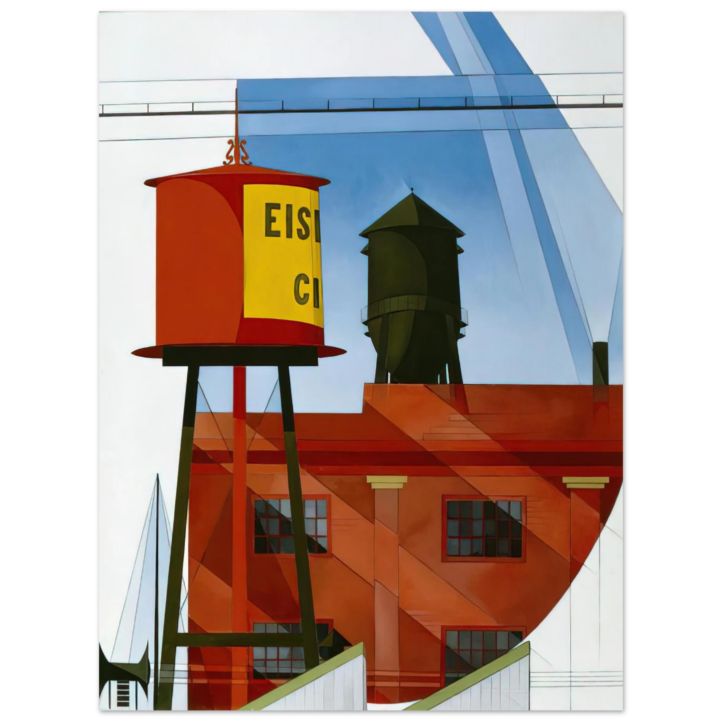 Charles Demuth - Buildings Abstraction, Lancaster - 1931 Fine Art Poster - Default Title