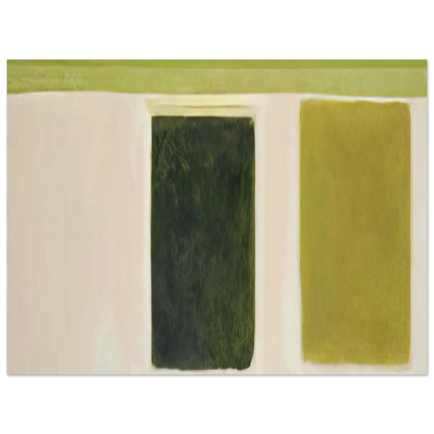 Theodoros Stamos - Double Green Sun-Box - 1967 Fine Art Poster - Default Title