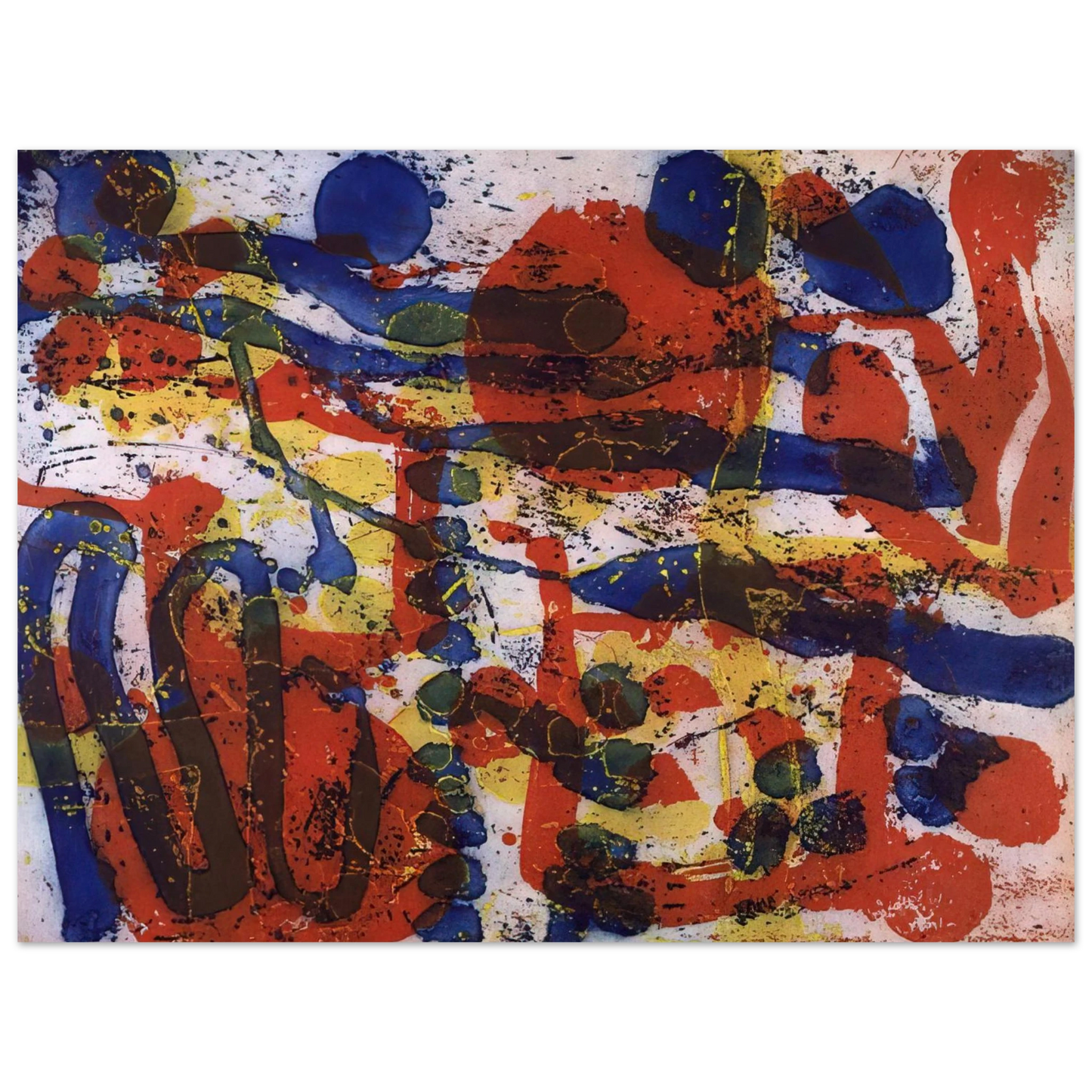 Patrick Heron - Untitled From The Brushwork Series - 1999 Fine Art Poster - Default Title