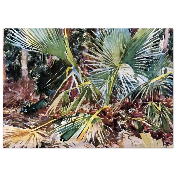 Palmettos, Florida - John Singer Sargent Brushed Aluminum Print - 70x100 cm / 28x40 inches | John Singer Sargent Aluminum Print | John Singer Sargent Prints