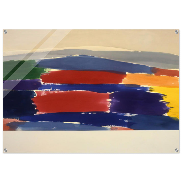 Village In The Moon - 1985 - Ronnie Landfield Acrylic Print - 70x100 cm / 28x40″ inches