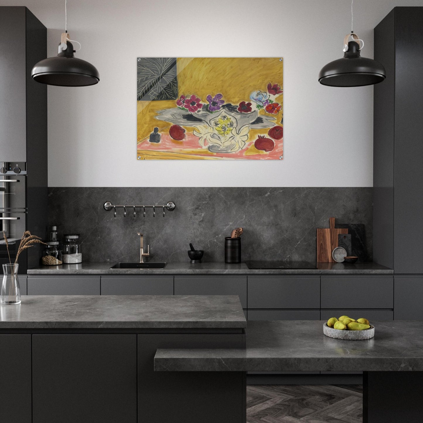 ANEMONES ET GRENADES 1946 - Henri Matisse Acrylic Print - 70x100 cm / 28x40″ inches