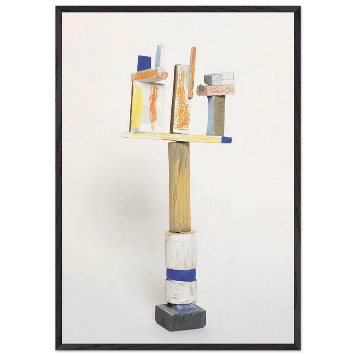 DIVERTIMENTO 1995 1 - Esteban Vicente 70x100 cm / 28x40 inches Framed Art Print – Black Wooden Frame