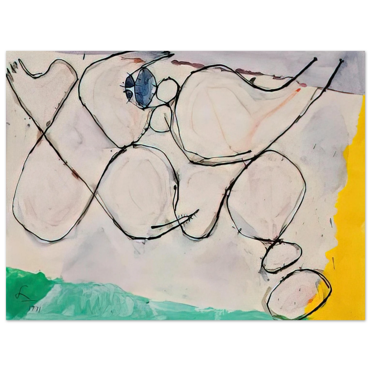 Frank Lobdell - Untitled - 1971 Fine Art Poster - Default Title
