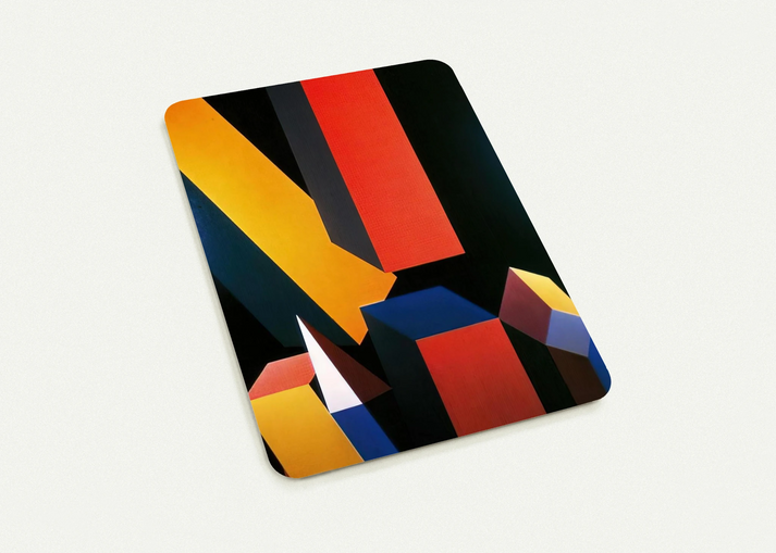 Byzantium - Hard Edge Painting By Miriam Schapiro Pack of 10 Post Cards | Miriam Schapiro Post Cards | A6 (10.5 x 14.8 cm) - 4.1 x 5.8 inches