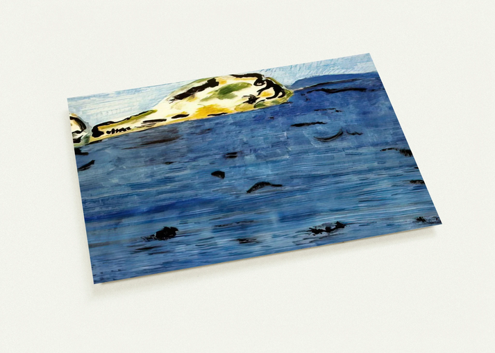 Blue Bay and Dunes - 1961 By Milton Avery Pack of 10 Post Cards | Milton Avery Post Cards | A6 (10.5 x 14.8 cm) - 4.1 x 5.8 inches