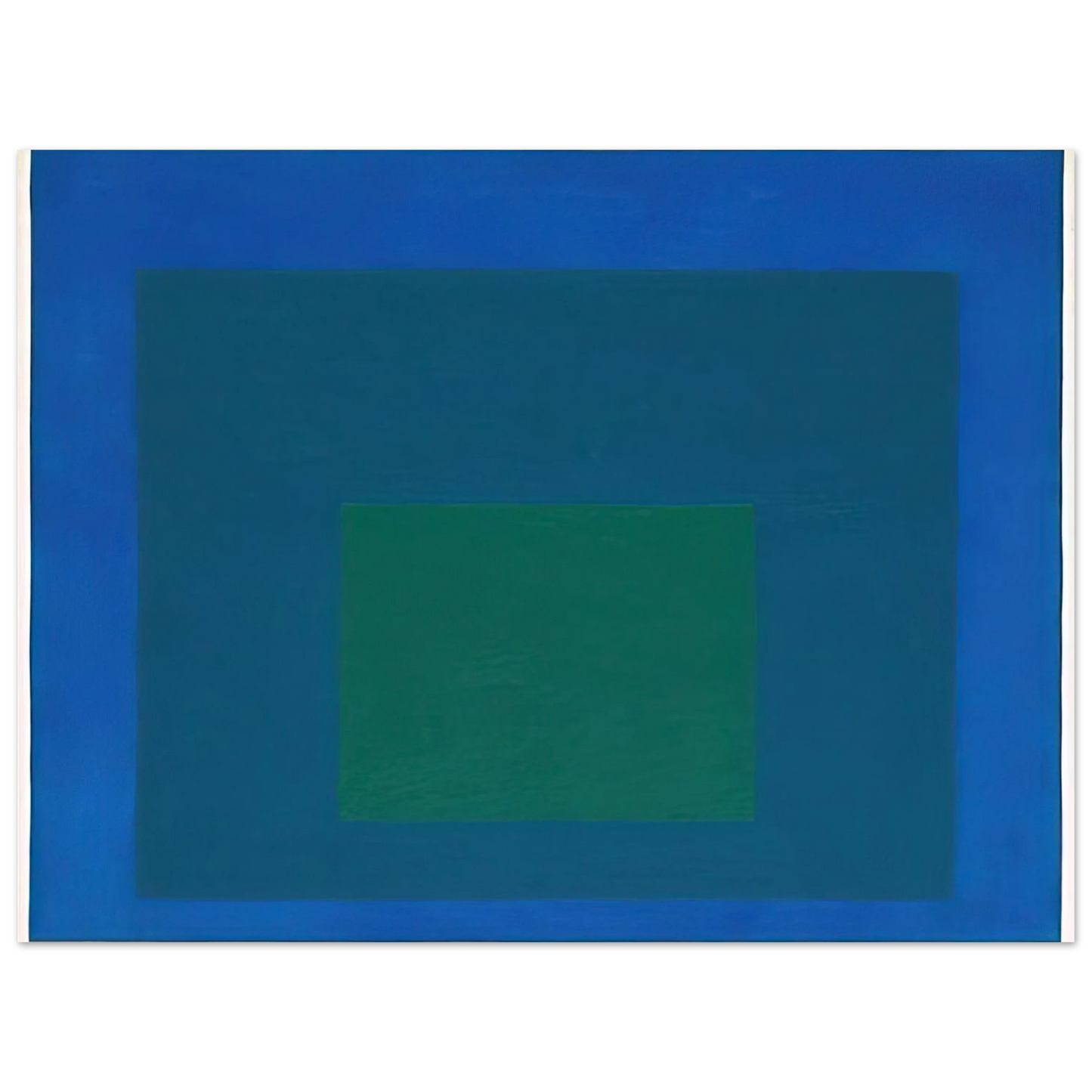 Josef Albers - STUDY FOR HOMAGE TO THE SQUARE BEAMING 1963 Fine Art Poster - Default Title