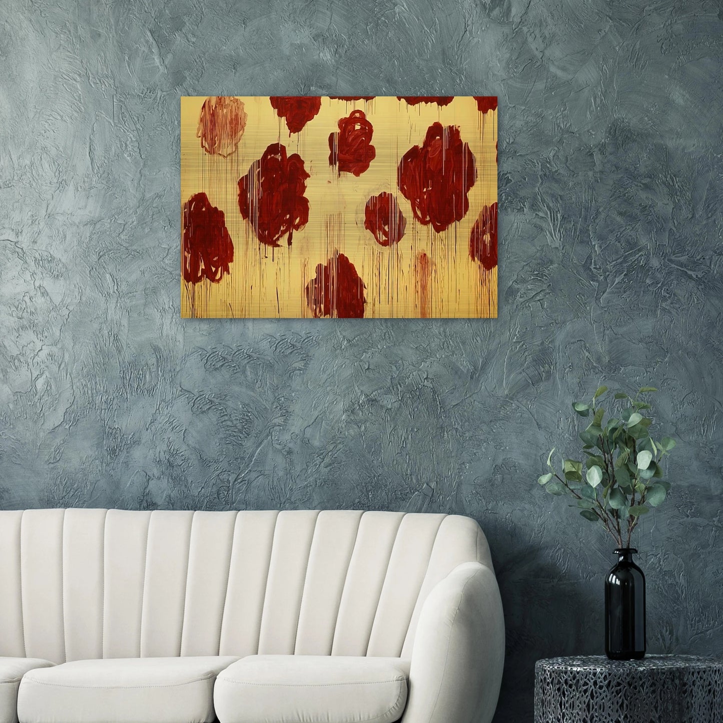 Untitled, Blooming, A Scattering of Blossoms & Other Things - Cy Twombly Brushed Aluminum Print - 70x100 cm / 28x40 inches | Cy Twombly Aluminum Print | Cy Twombly Prints