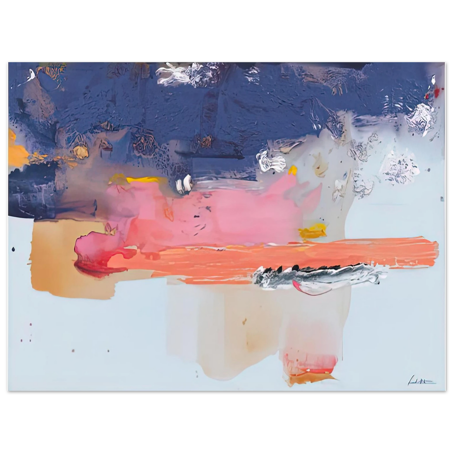 Helen Frankenthaler - Western Roadmap, 1991- Wall Art - 21x29.7 cm / 8x12" - Fine Art Poster - -