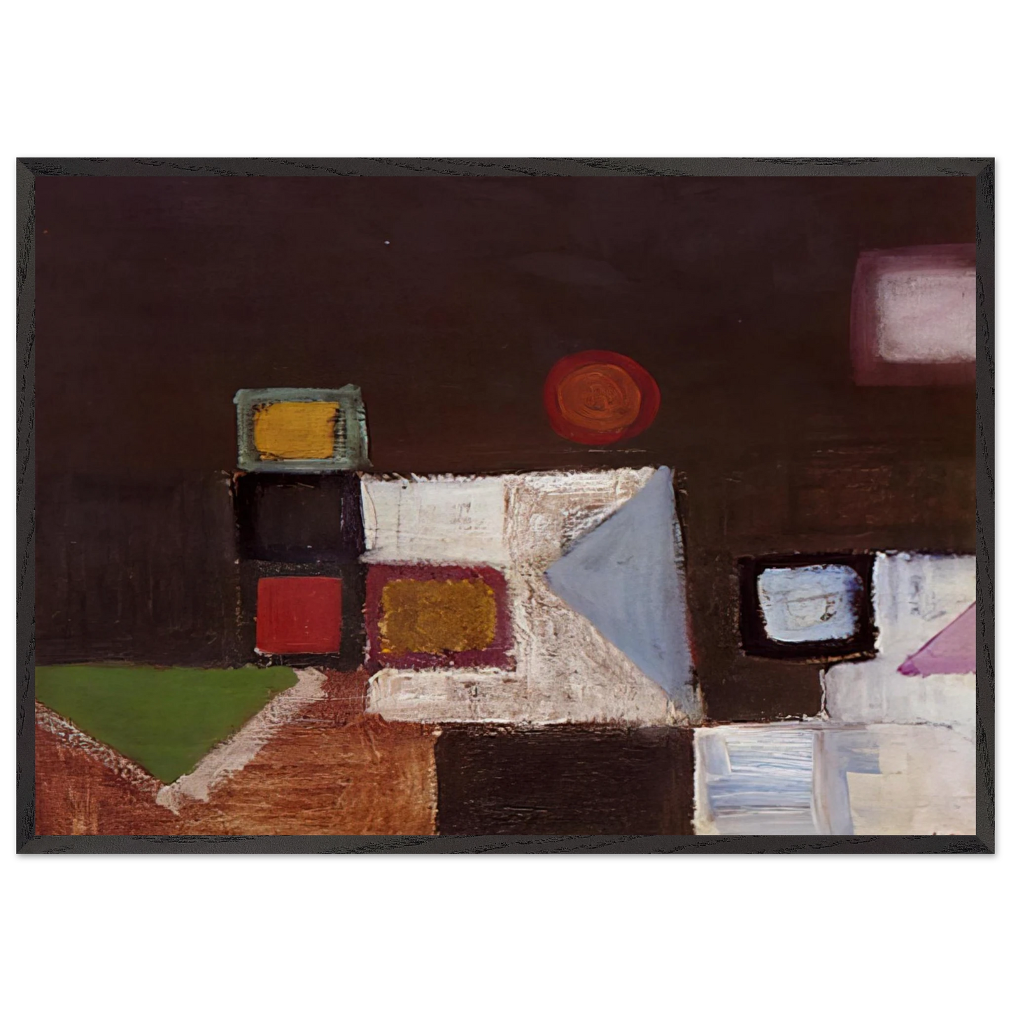 UNTITLED 1948 - Victor Pasmore Framed Art Print – Black Wooden Frame - Default Title - -Framed Art Print