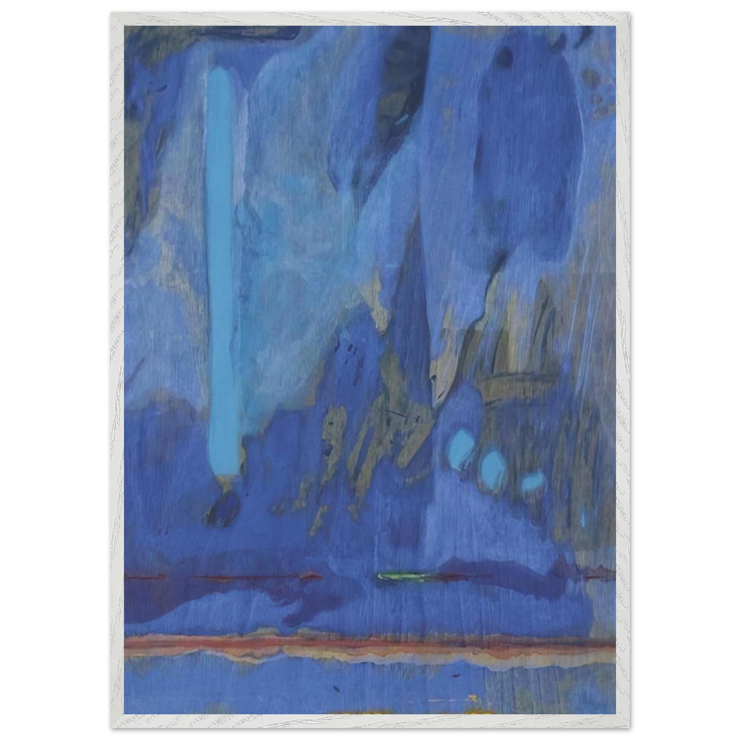 Helen Frankenthaler - Tales of Genji III - 1998 Wall art - 40x60 cm / 16x24 inches - Premium Wooden Framed Poster With Fine Art Paper - Wood frame