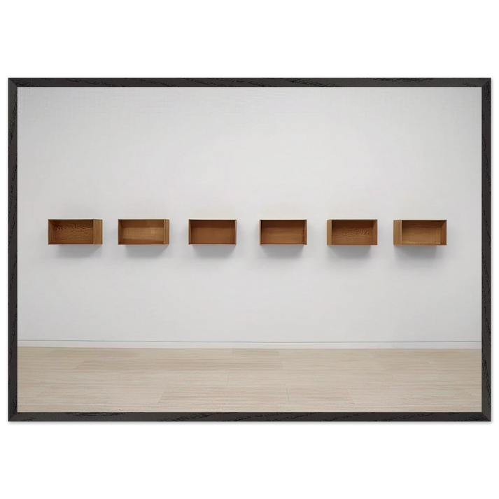 Untitled - 1975 N1 - Donald Judd 70x100 cm / 28x40 inches Framed Art Print – Black Wooden Frame