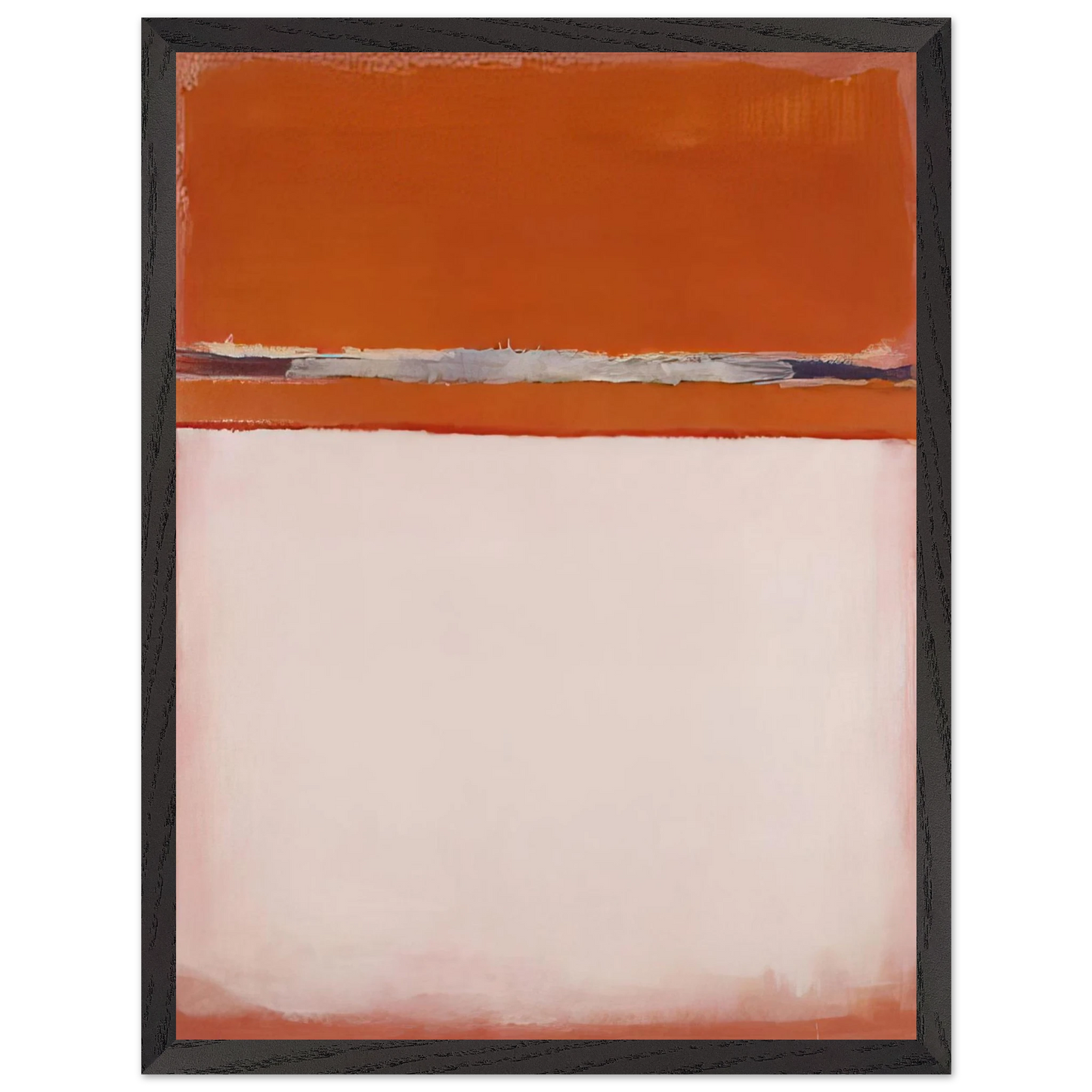Mark Rothko - No.18 - 1951 Wall Art - 60x80 cm / 24x32 inches - Premium Wooden Framed Poster With Fine Art Paper - Wood frame