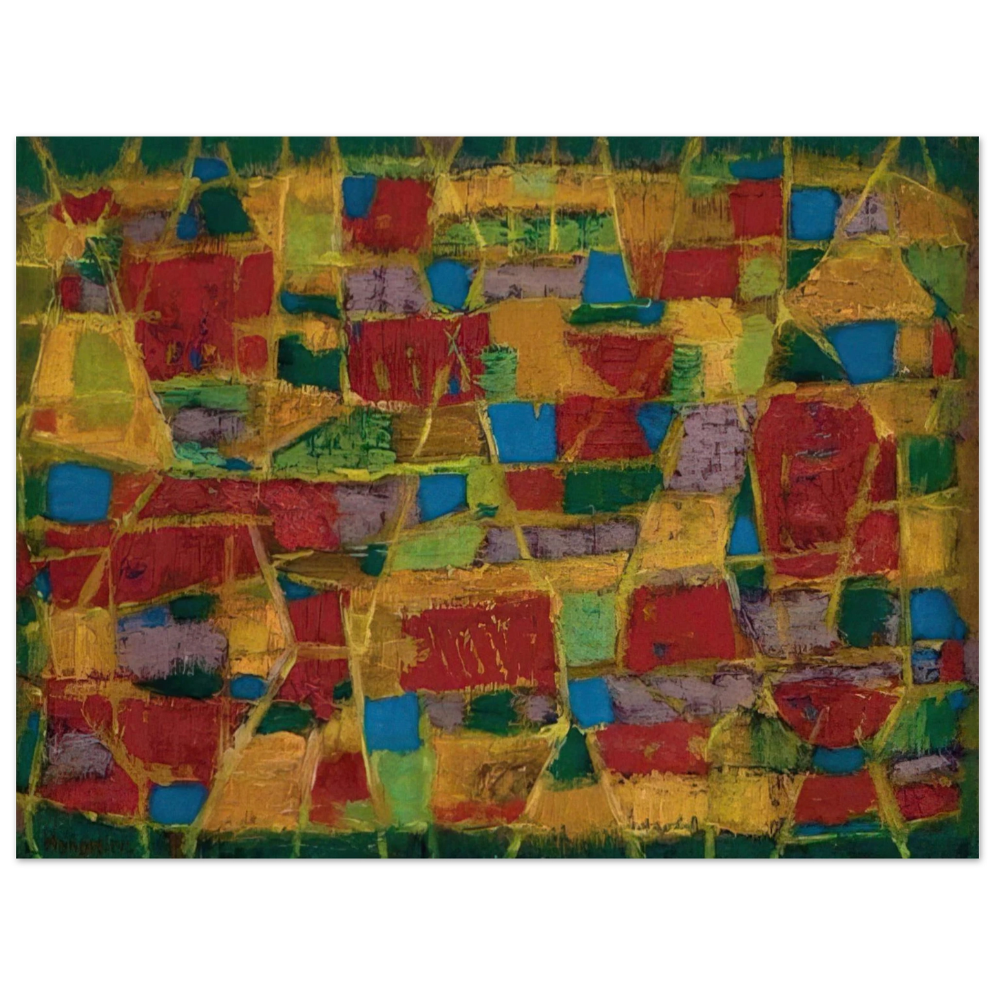 Alfred Manessier - Champs de blé - 1949 Fine Art Poster - Default Title