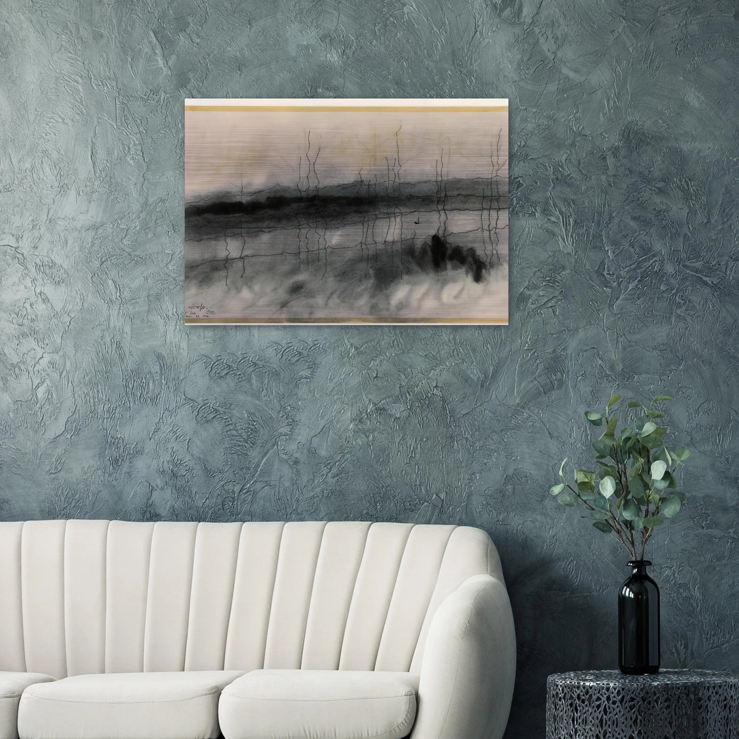 MYSTIC RIVER 1951 - Lyonel Feininger Brushed Aluminum Print - 70x100 cm / 28x40 inches | Lyonel Feininger Aluminum Print | Lyonel Feininger Prints