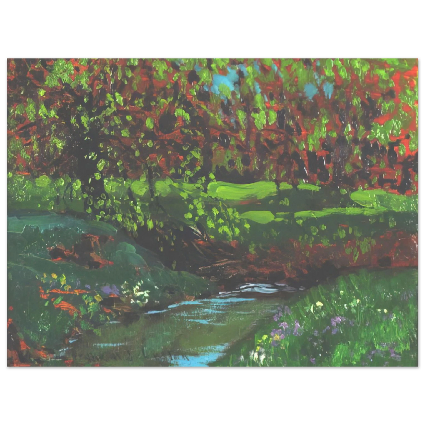 Frank Johnston - Green Pool - Post-Impressionism Fine Art Poster - Default Title