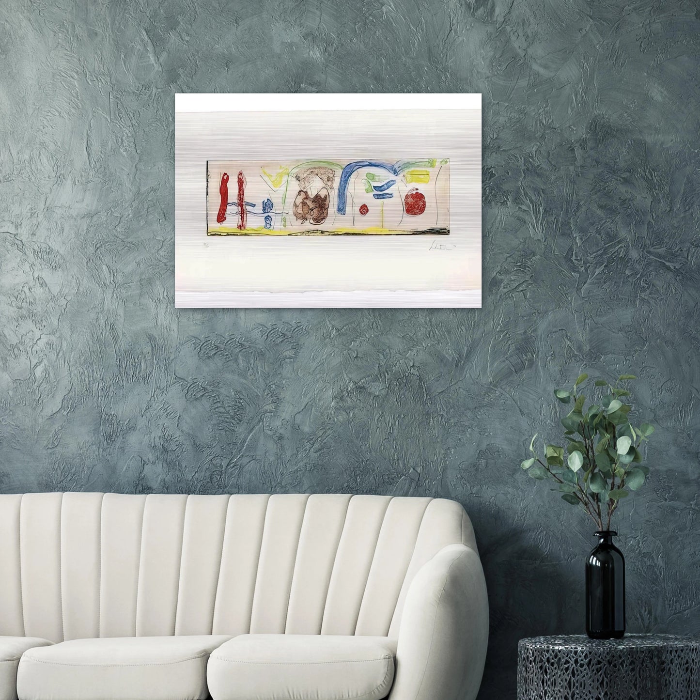 Bridges - 1996 - Helen Frankenthaler Brushed Aluminum Print - 70x100 cm / 28x40 inches | Helen Frankenthaler Aluminum Print | Helen Frankenthaler Prints