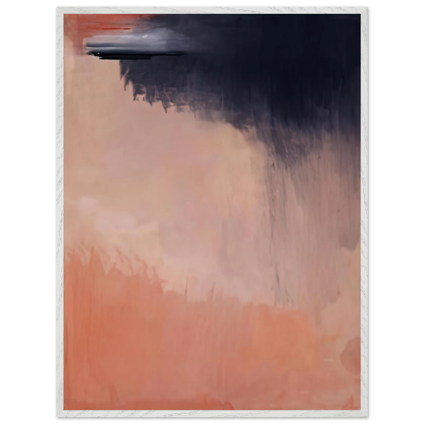 Helen Frankenthaler - Cloud Burst, 2002- Wall Art - 21x29.7 cm / 8x12" - Premium Wooden Framed Poster With Fine Art Paper - Black frame