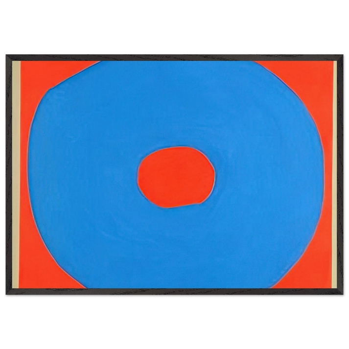 Circle - 1971 - Jiro Yoshihara 70x100 cm / 28x40 inches Framed Art Print – Black Wooden Frame